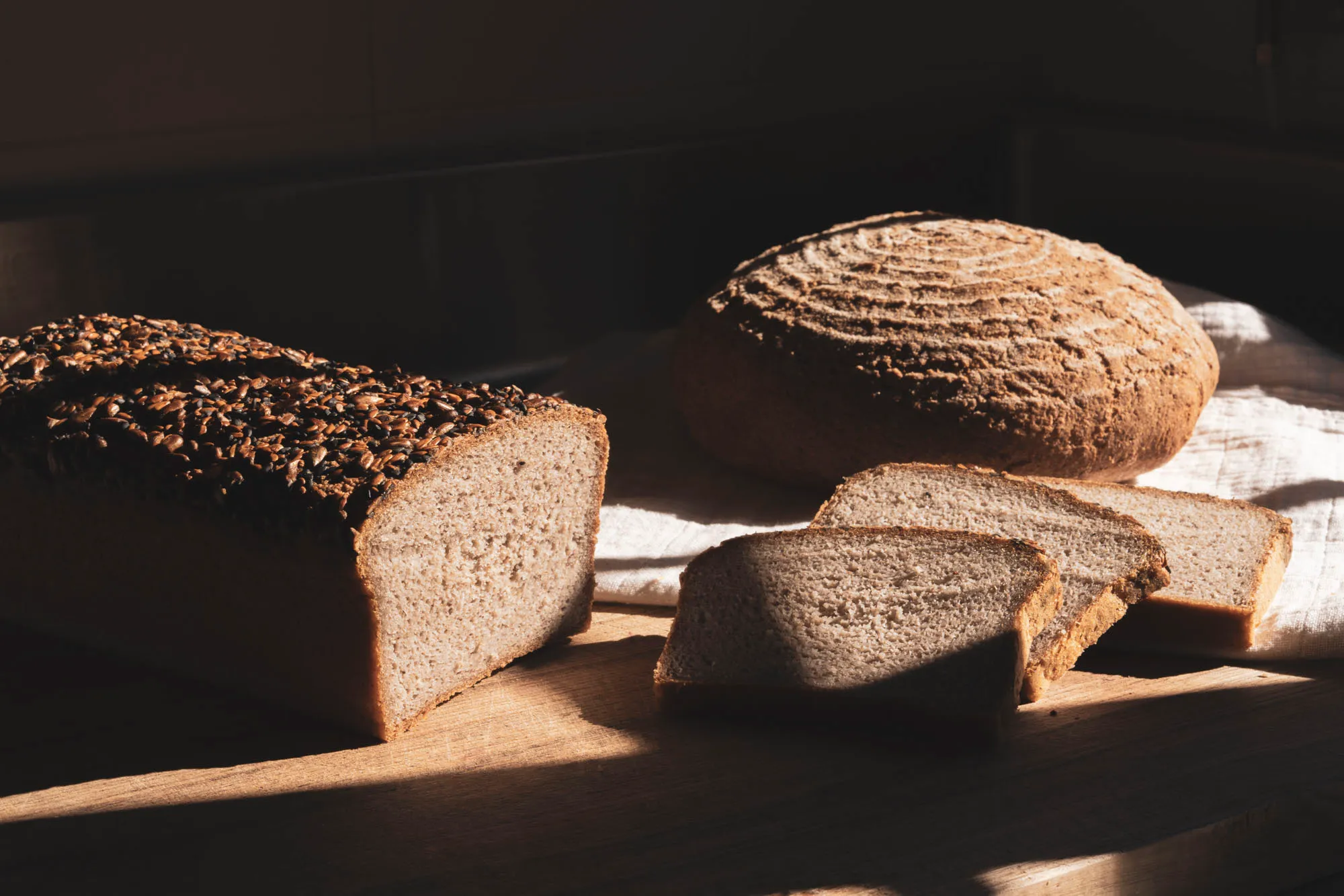 Pan artesanal sin gluten de masa madre